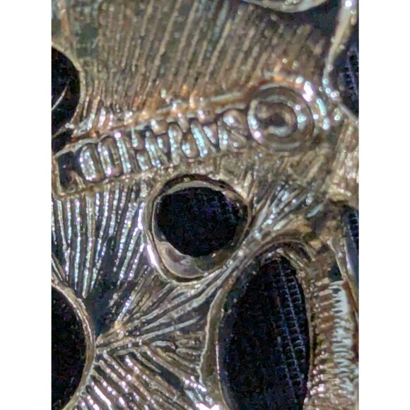 Vintage Sarah Coventry Gold-Tone Sea Urchin Brooch & Clip-On Earrings Set - Picture 7 of 9